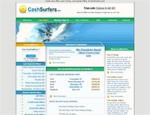 Tablet Screenshot of cashsurfers.com